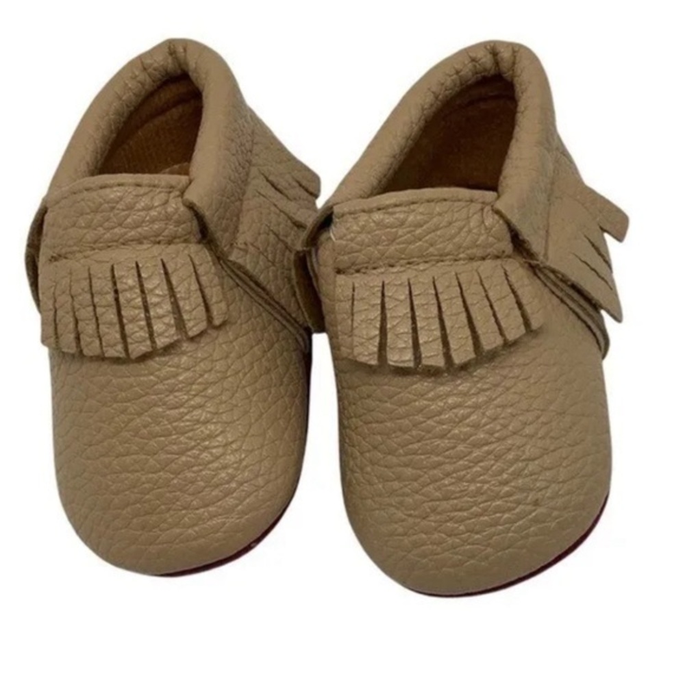 NWT IOB Sweet N Swag moccasin baby shoes red bottom size 1